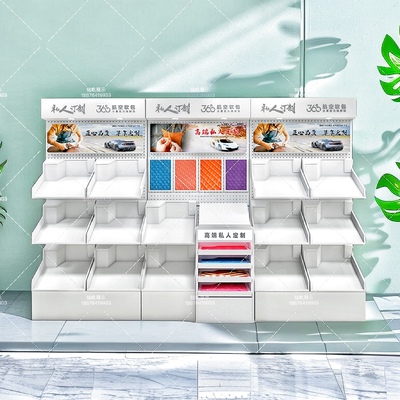 2025新款汽车脚垫360航空软包展架4S店精品陈列架展示柜厂家