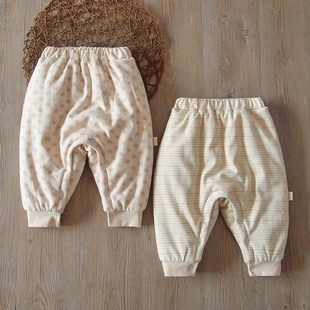 子开裆小童外穿 男女宝宝纯棉加厚夹棉大pp裤 婴儿手工棉花棉裤 冬季
