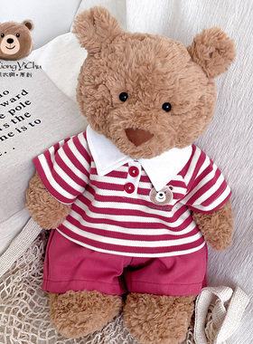 巴熊衣橱｜16/28/36/47/56cm巴塞罗那熊衣服jellycat玩偶polo套装