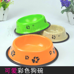 防滑/不锈钢烤漆/狗碗猫碗 宠物碗宠物不锈钢碗水碗食盆盛夏促销