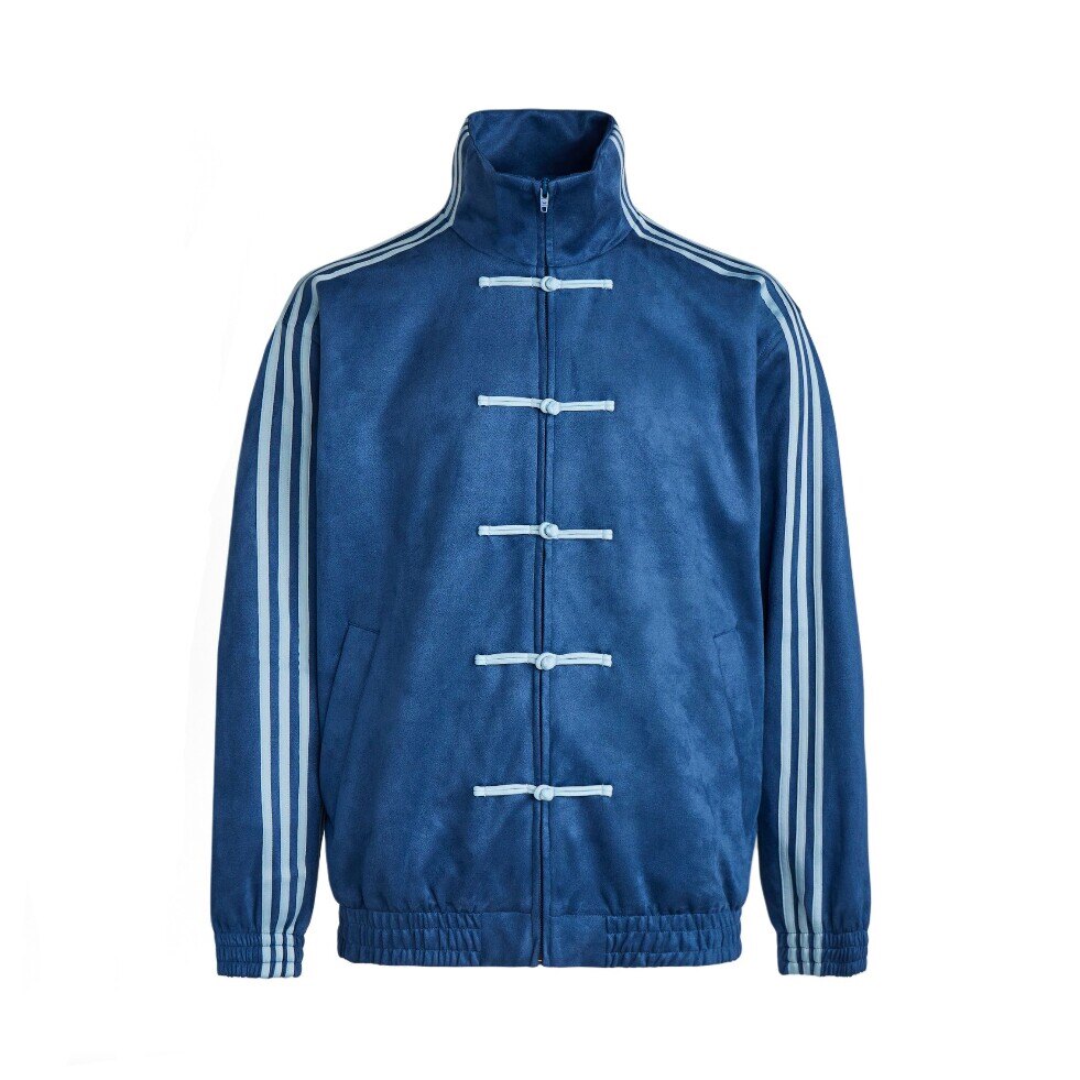 thumbnail for 2026 New Spring and Autumn Style Chinese-Inspired Stand-Up Collar Buttoned Jacket for Men, Loose Suede Coat for the Year of the Horse New Year