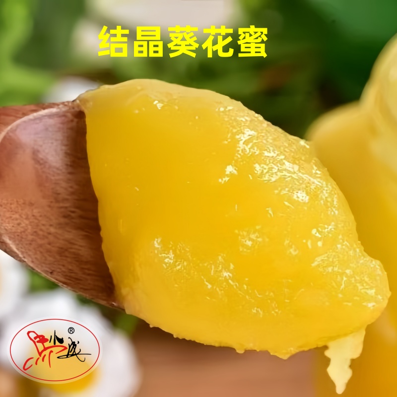 马小成25年新葵花蜂蜜已结晶不太甜葵花香味蜂场自产真蜂蜜