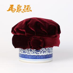 中华老字号马聚源冬季中老年绒面老婆婆帽老太太地主婆帽子