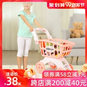 Xe đẩy mini mua sắm cho bé trai và bé gái siêu thị xe đẩy chơi ở nhà bé bộ đồ chơi nhà bếp - Đồ chơi gia đình