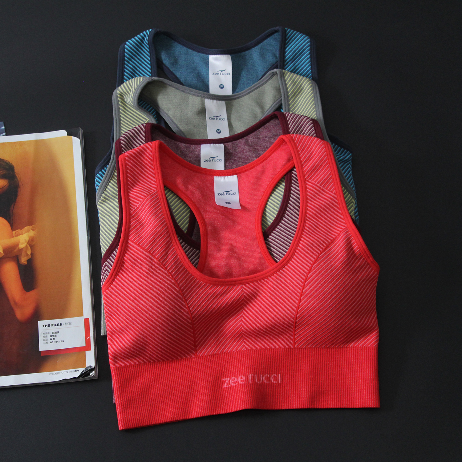 欧美单！薄款工字防震运动内衣女加宽下摆速干透气健身瑜伽文胸