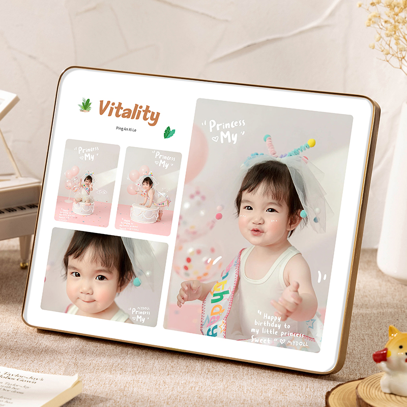 儿童成长相框摆台照片定制宝宝照