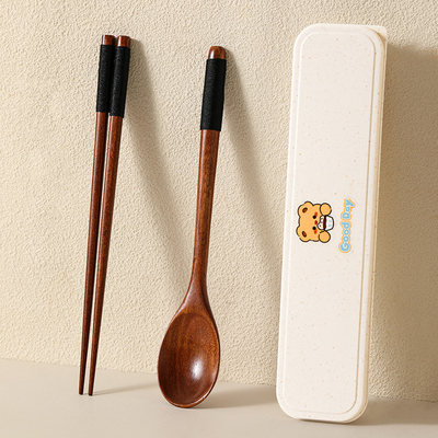 筷子勺子套装一人用便携式餐具盒