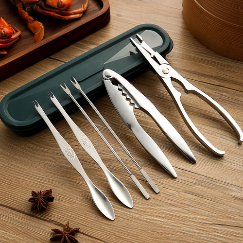 蟹八件剥螃蟹三件套吃蟹专用工具