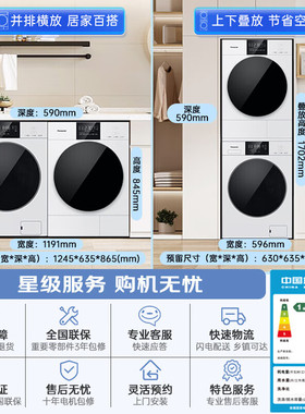 Panasonic/松下 F2F1+F2FR1/F2J1+F2JR1洗烘套装组合 白月光5.0