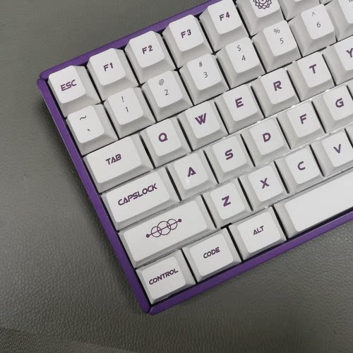 奶紫键帽原厂高度静电容热升华pbt适配64 68 87 84 980 104 CIY68