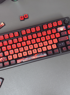 EVA二号机主题键帽四面透光PBT热升华MDA高度明日香键帽diy客制化