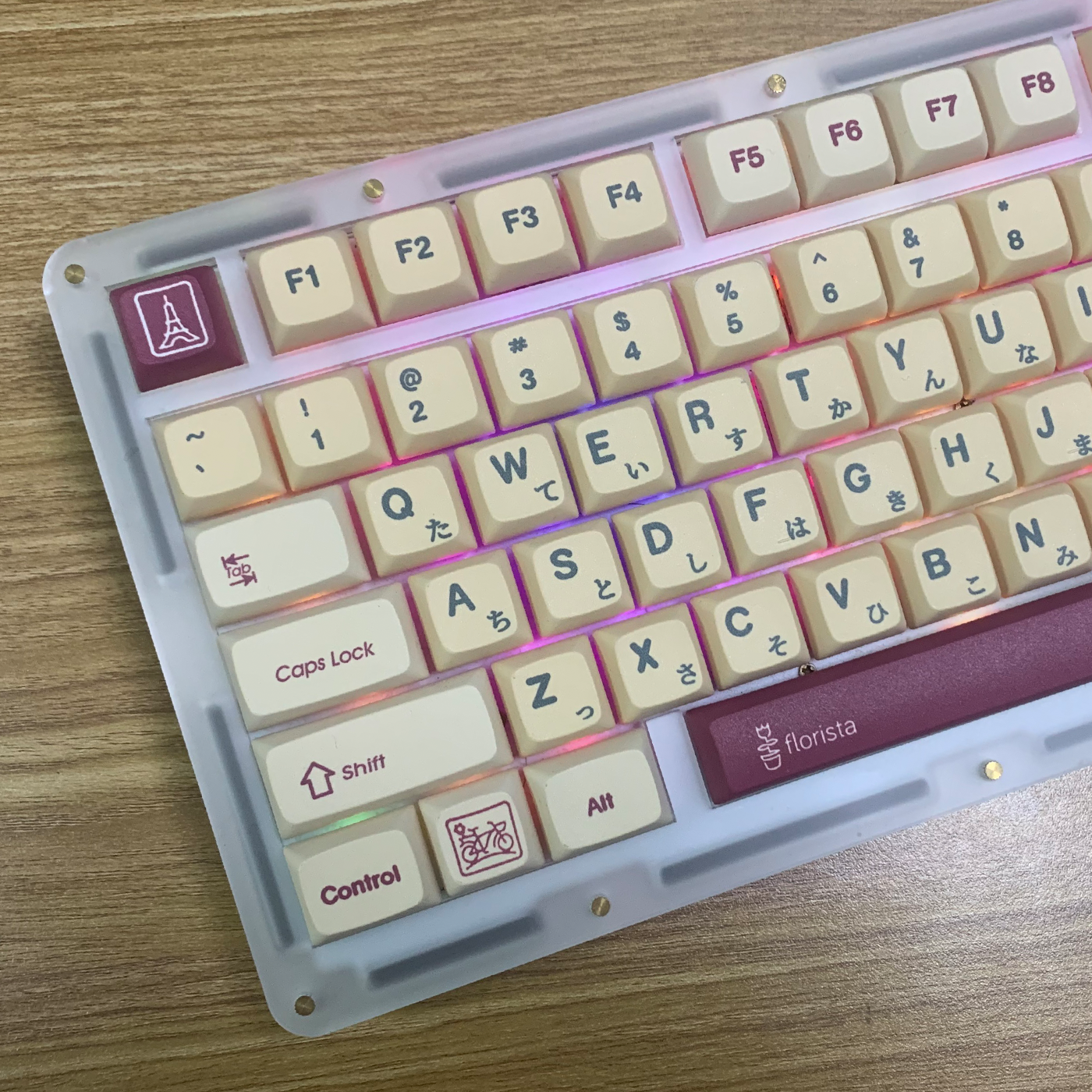 GMK花店机械键盘键帽平胸/xda高度pbt热升华适配68/87/84/980/104