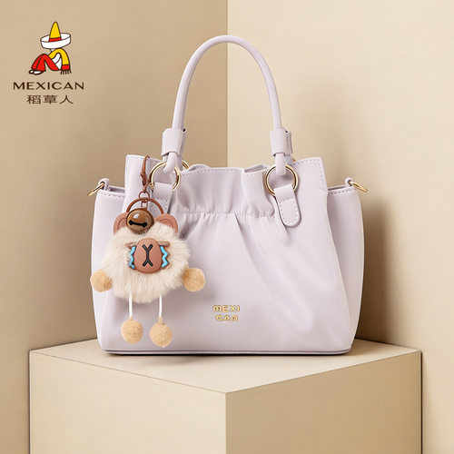 稻草人包包女2026新款手提包单肩包简约斜挎女包年轻款四季通用