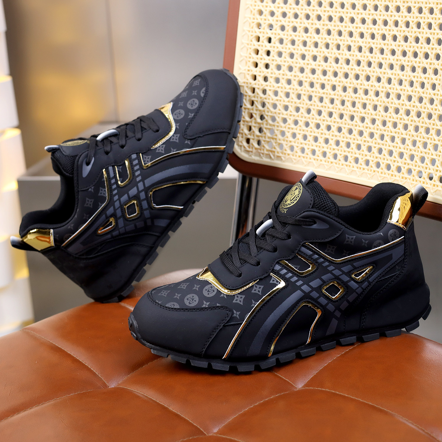 男鞋皮蓬老爹鞋2026春秋百搭男士休闲鞋韩版潮流防臭舒适运动鞋子,流行男鞋,老爹鞋,淘宝优惠券,粉丝福利购,淘宝优惠卷