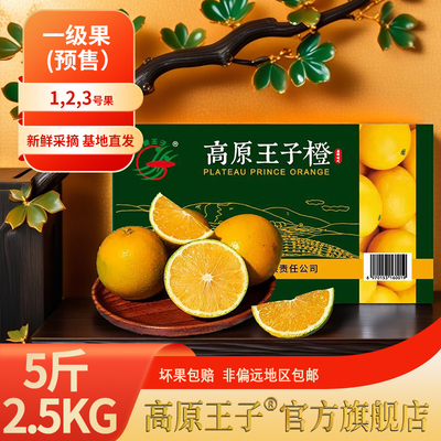 云南高原王子冰糖橙一级果2.5kg