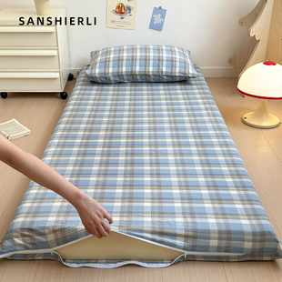 A类纯棉床垫套90x190cm学生宿舍全包拉链全棉水洗棉床笠罩褥子套