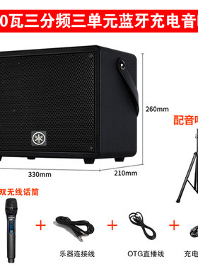 雅马哈便携充电音箱户外弹唱直播