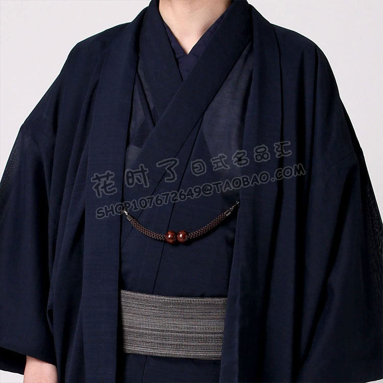 SPRING AND SUMMER DRESS JACKET MEN GENTLEMAN JAPANESE STYLE TULLE COTTON BREATHABLE TRADITIONAL KIMONO HAORI COS TRAVEL STREET PHOTO