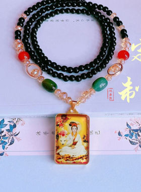 九尾狐吊坠双面小狐狸