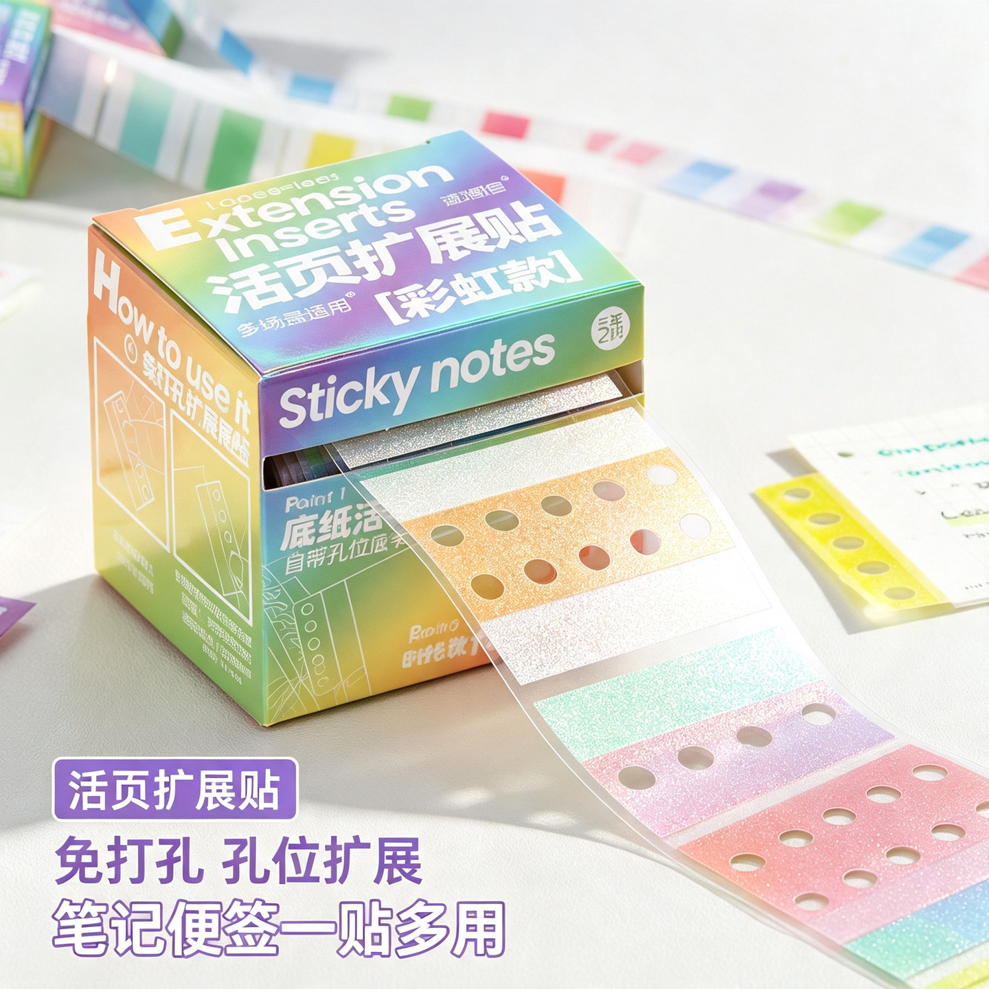多巴胺抽拉活页孔位扩展贴