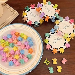 儿童迷你小号抓夹碎发神器刘海侧边宝宝女童花朵婴儿夹子头饰卡子