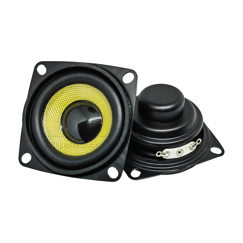 4欧5瓦5W 52mm方形16芯双磁黄玻纤防水喇叭 2寸蓝牙音箱扬声器