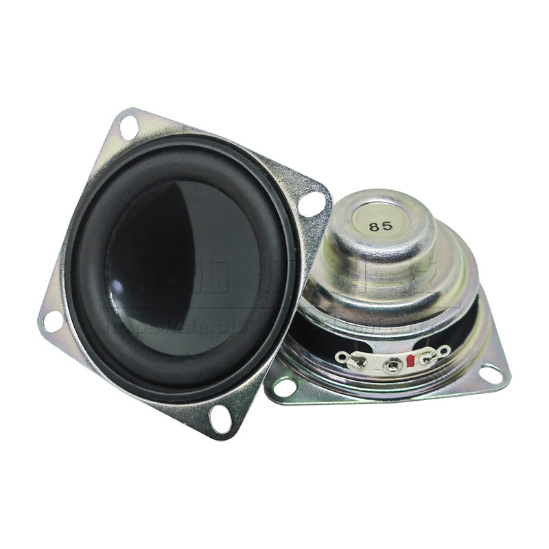 8R5W8欧5瓦52mm方形喇叭16芯双磁黑锅底2寸蓝牙音响全频扬声器