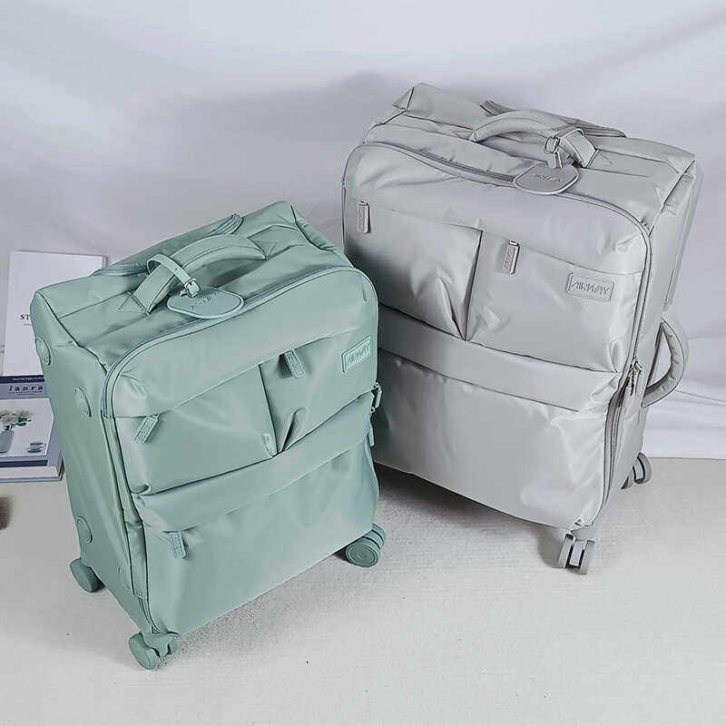 超轻牛津布行李箱20寸登机旅行拉杆箱24寸防水密码箱子母箱airway