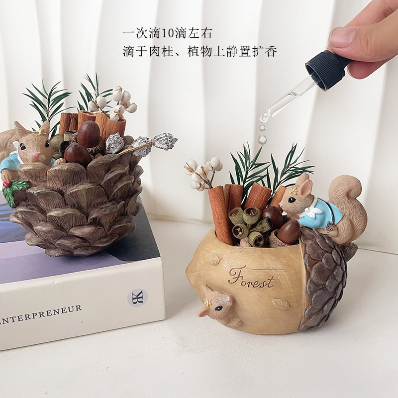 肉桂干花香薰摆件招财家用卧室内无火香氛杯diy女生日礼物小众
