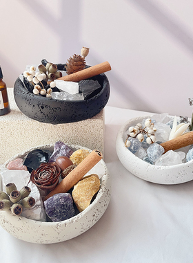 干花晶石香薰扩香石摆件家用卧室内无火香氛杯diy女生日礼物小众