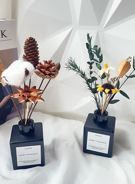 干花香薰精油摆件家用卧室内卫生间厕所持久无火扩香房间香水香氛