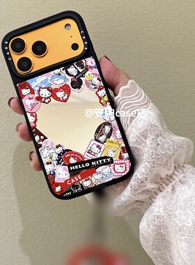 磁吸镜面50周年KT猫17promax/16pro/15Pro适用于iPhone13ProMax苹果12Pro/14pro手机壳防摔保护爆款14promax