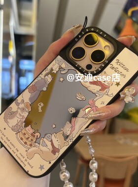 磁吸镜面蛋糕猫咪17Pro max适用于iPhone16pro max手机壳/13ProMax/12Pro/15promax防摔保护14promax壳硬