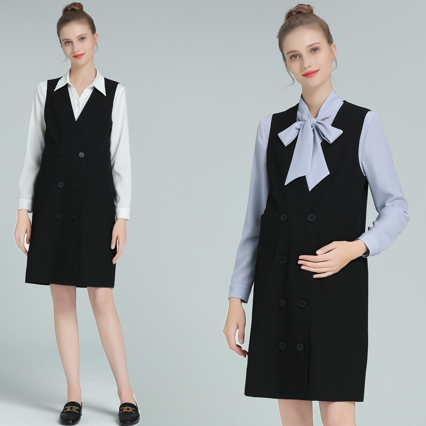 初秋初春常规厚度孕期马甲套装