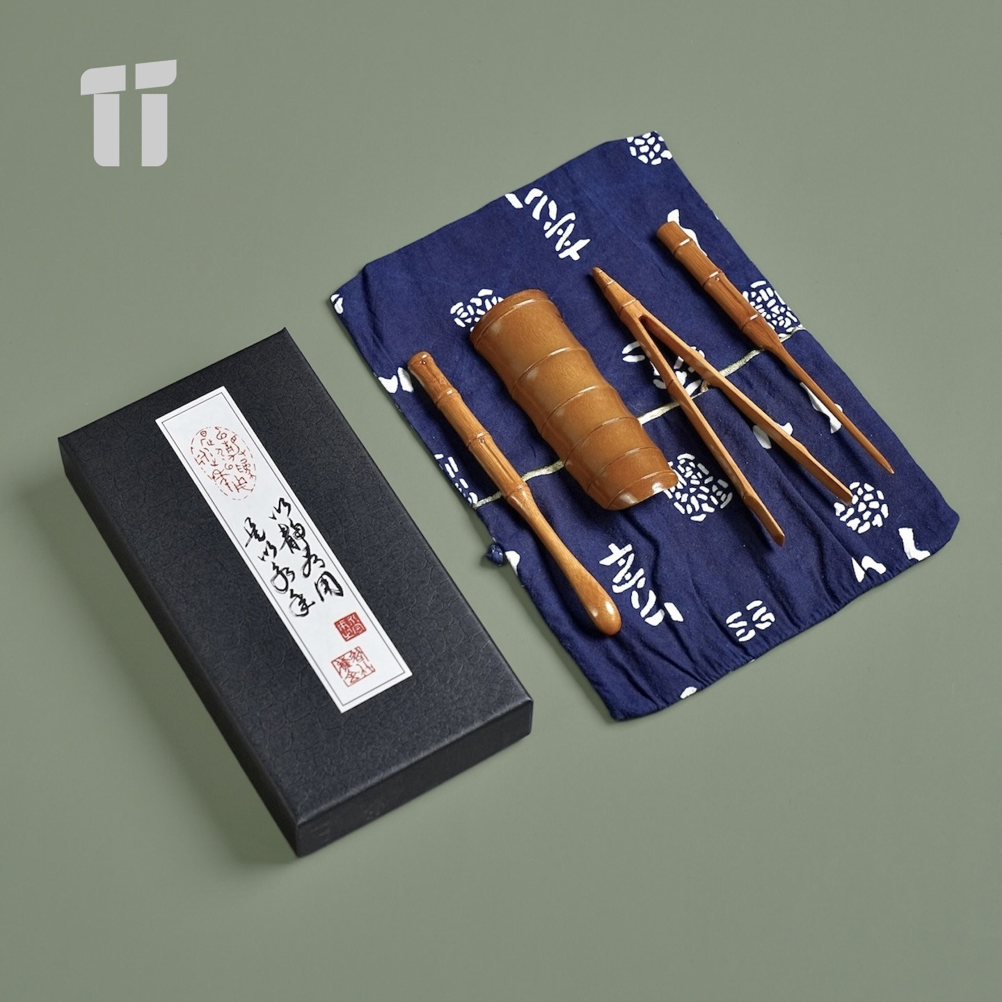 台湾名家廖壹男茶则茶夹茶勺茶拨