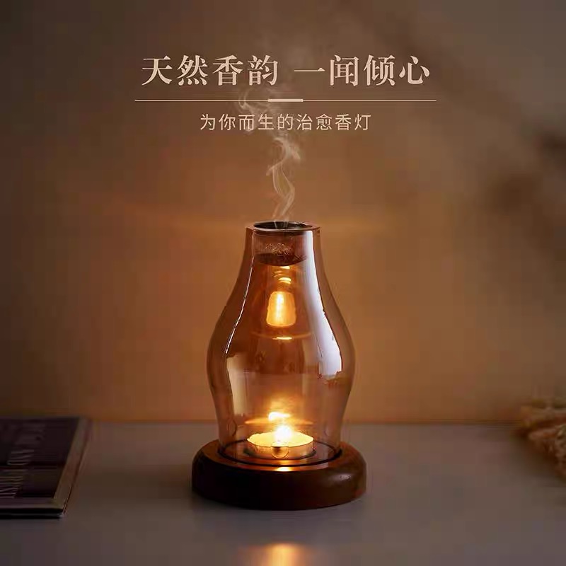 创意复古玻璃蜡烛香薰灯