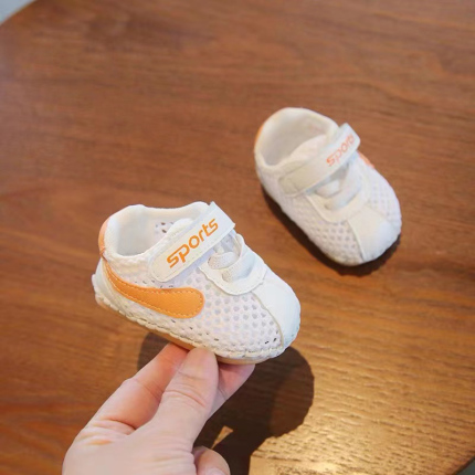 一岁宝宝鞋子夏季3-6-12月婴儿凉鞋软底学步鞋婴幼儿网面透气鞋男