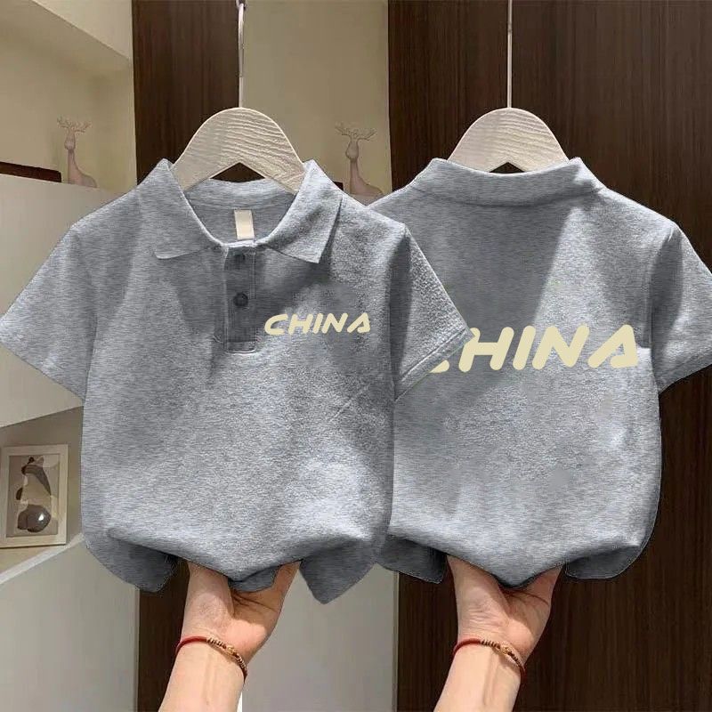 新款儿童纯棉薄款短袖POLO衫