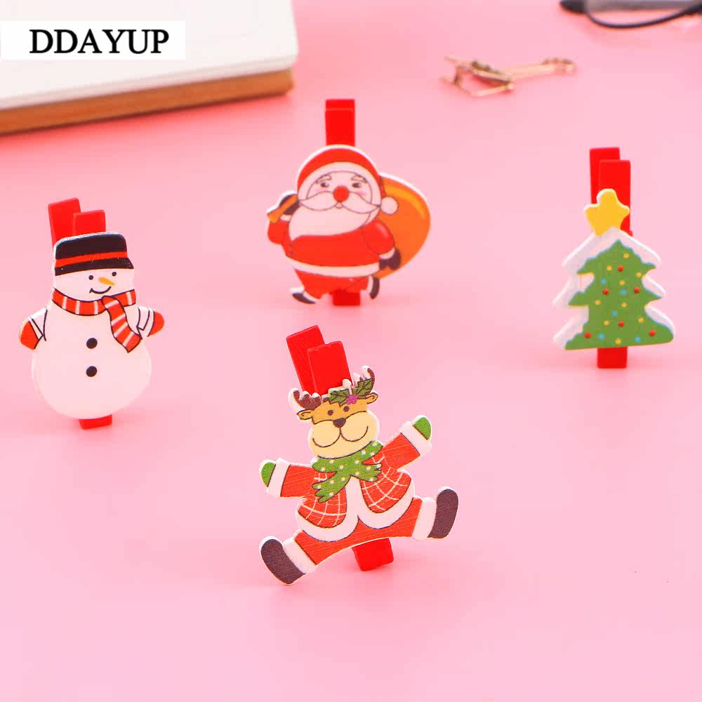 圣诞老人雪人麋鹿小木夹 卡通DIY手账明信片相片留言装饰木质夹子|ruв категории электронный словарь/электрический бумажных книг/канцелярские принадлежности, получать/выставка товаров, записку зажим/фотографии зажим - от Buy2taobao.com для оказания профессиональной услуги покупки агента Taobao
