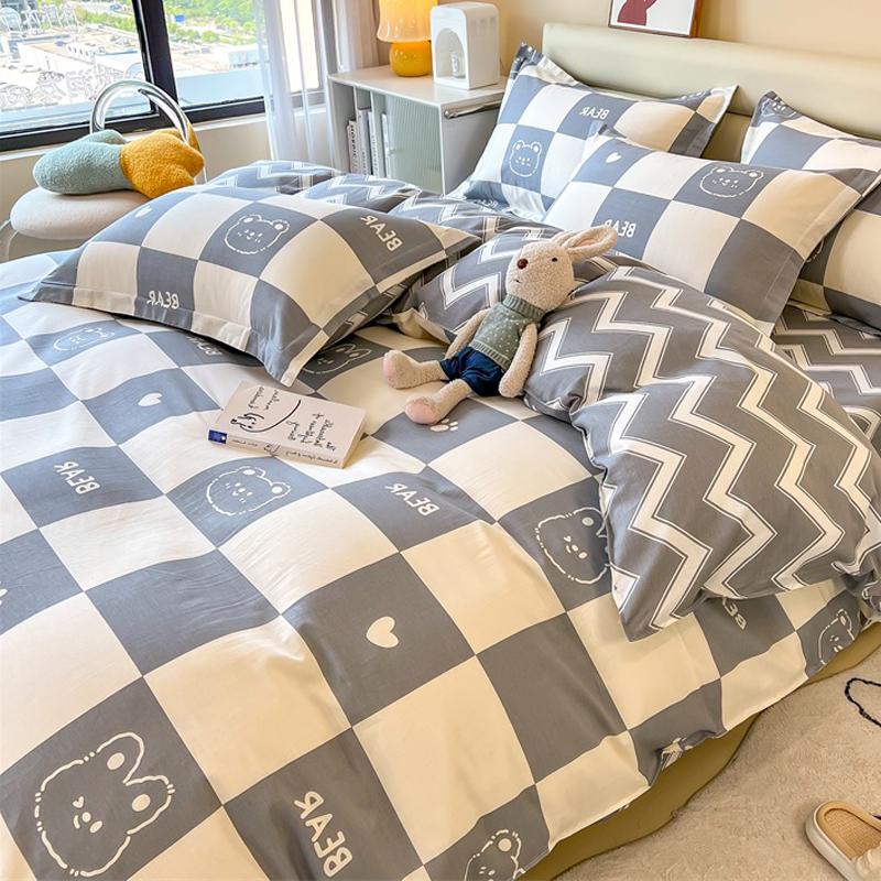 纯棉四件套全棉学生宿舍三件套