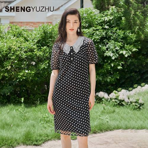 2024年春夏新款女连衣裙碎花中裙