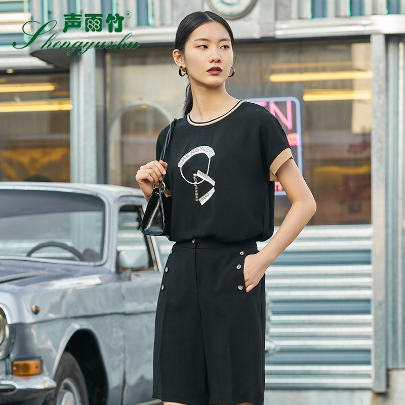 声雨竹专柜T恤街头潮流蝙蝠