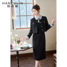 韩语琳小香风套装2025新款爆款夏季时尚气质显瘦外套连衣裙两件套