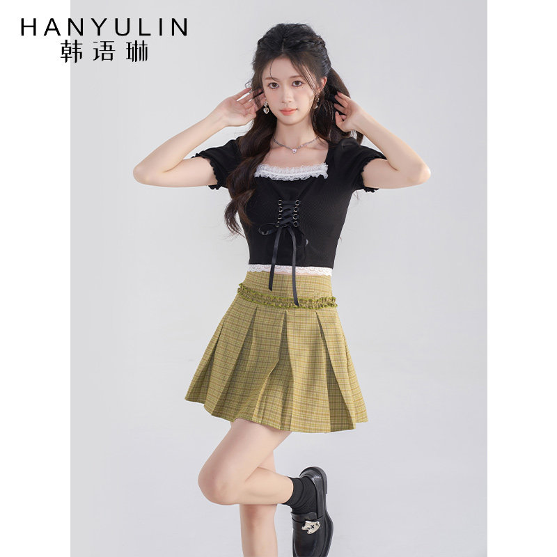 【清仓价】甜辣两件套上衣女春季新款小个子高级感半身裙子套装,女装/女士精品,时尚套装,淘宝优惠券,粉丝福利购,淘宝优惠卷