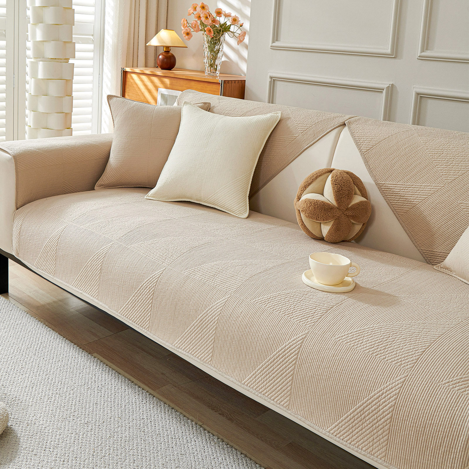 全棉沙发垫四季通用新款2024防滑秋冬季直排皮沙发专用坐垫套罩巾,居家布艺,沙发垫,淘宝优惠券,粉丝福利购,淘宝优惠卷