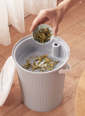 大容量茶水桶废水桶茶渣功夫茶具配件茶水分离过滤排水装水垃圾桶