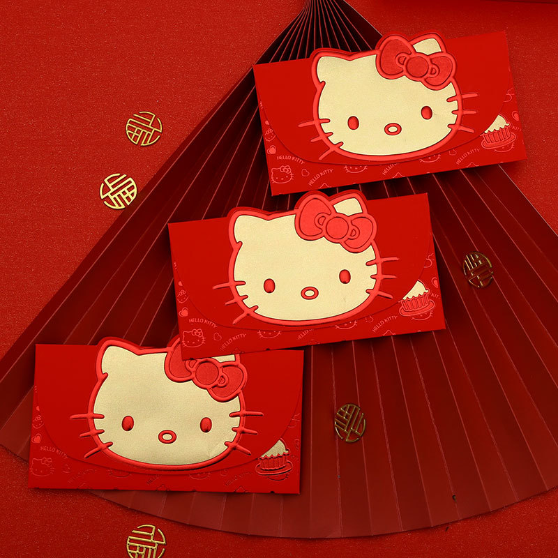 个性创意卡通KT横版猫头利是封红包/利是封
