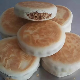 山东五莲手工花生月饼怀旧传统糕点零食喜干粮水饼纯花生油中秋节