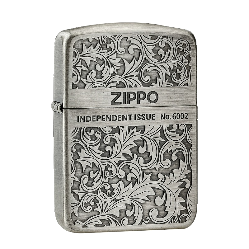 打火机zippo唐草1941复刻古银做旧加宽限量正版刻字官方经典礼盒