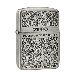 打火机zippo唐草1941复刻古银做旧加宽限量正版刻字官方经典礼盒